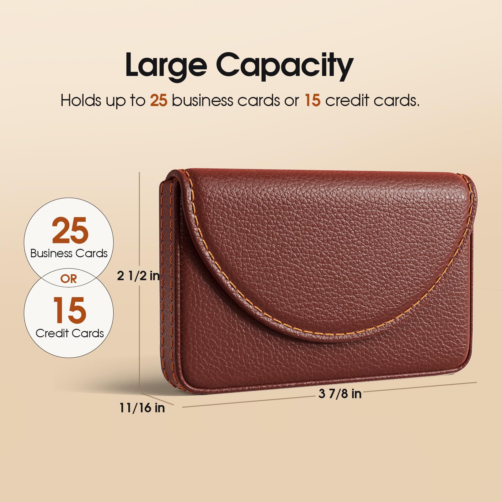 MaxGear Leather Business Card Holder Business Cards Case with